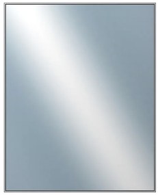 DANTIK - Zrkadlo v rámu, rozmer s rámom 80x100 cm z lišty Hliník šedá (7002006)