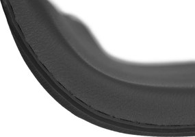 Barová stolička Dyn - podnož chróm - Čierna