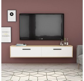 TV stolík/skrinka Vupaki (dub zafírový + biela) . Vlastná spoľahlivá doprava až k Vám domov. 1095234