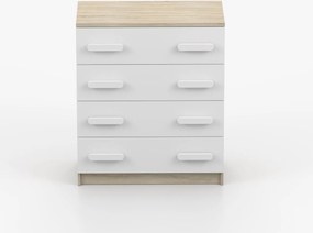 Komoda SMYK - dub sonoma/biela (viac variant)