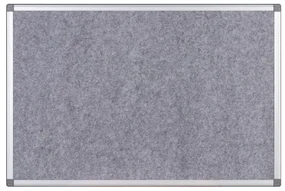 Textilná nástenka, sivá, 900 x 600 mm