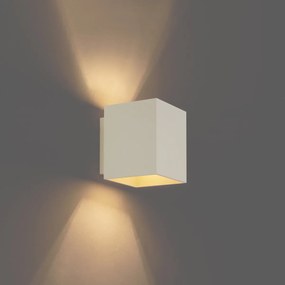 Moderná nástenná lampa béžová G9 štvorcová - Sola
