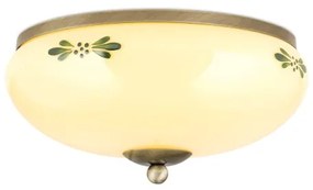 Orion DL 7-673 - Stropné svietidlo LANDHAUS 2xE27/60W/230V pr. 28 cm bronz/béžová