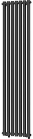 Mexen Texas dekoratívny radiátor 1800 x 460 mm, 719 W, Čierna - W203-1800-460-00-70