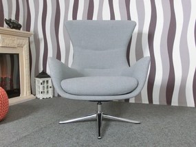 (2329) HEPBURN III dizajnové otočné kreslo šede