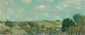 Obraz - Alfred Sisley,  Meadow, reprodukcia (120x50 cm)