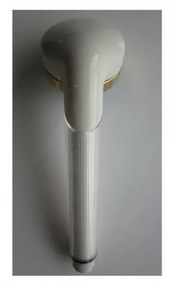 Sanicro Flow - Ručná sprcha s 5 prúdmi, biela/zlatá SC2100.28