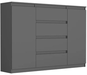 Priestranná komoda R-140-S4 - rôzne farebné prevedenia biela