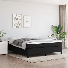 Rám na boxspring posteľ čierny látka 180x200 cm