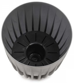 Kvetináč STRIPPED ECO VI 25 cm antracitová