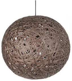 Závesná lampa Leitmotiv Nest round large dark brown, 50cm