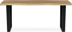 Jedálenský stôl 180x90 cm HT-F4218 OAK divoký dub / čierny