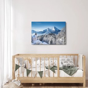 Obraz - Váhľad na zimnú krajinu (90x60 cm)