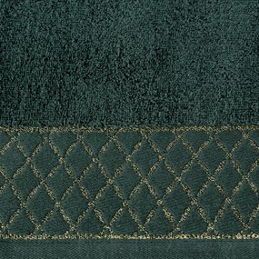 BAVLNENÝ UTERÁK LAYLA 70X140 CM TMAVOZELENÁ