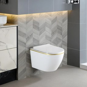 BPS-koupelny Podomietkový modul Geberit DuoFix s WC misou MIZU-WH-GL-TR-03 + ovládacie tlačidlo Delta 20 biela