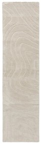 Krémový ručne tkaný vlnený behúň 60x230 cm Mesmerise Natural – Flair Rugs