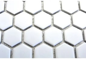 Keramická mozaika HX 055 biela, matná 26 x 30 cm