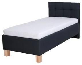 Čalúnená posteľ MARIA ONE s matracom a úložným priestorom 90x200 cm antracit