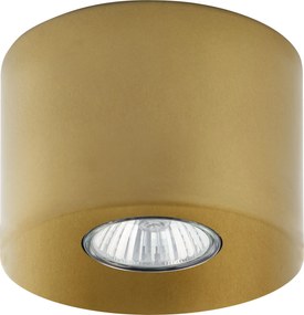 TK-LIGHTING Stropné prisadené LED osvetlenie ORION, 1xGU10, 10W, 8,5x11cm, okrúhle, zlaté