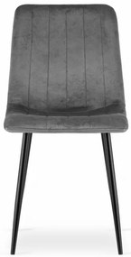 Jedálenský stôl NP so štyrmi stoličkami LAVA sivé