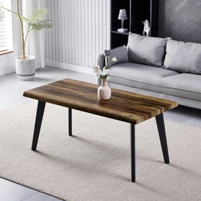 Autronic - Stůl konferenční, 120x60x55 cm, MDF deska, dekor staré dřevo, kov, černý lak - CT-F4412 OLW AKCE