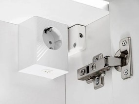 Kúpeľňová skrinka CMD LEONARDO WHITE 80-00-B-2D biela/biela