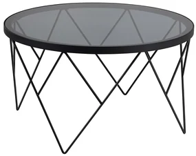 Konferenční stolek Halstow 80 cm černý