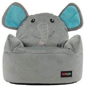 Tempo Kondela, s.r.o. Sedací vak, šedá látka, BABY TYP 2