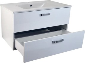 Comodo Kúpeľňová skrinka s keramickým umývadlom Ticino NEW W 80 biela