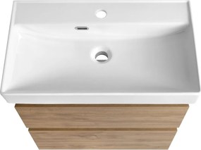 Aqualine Aqualine, ALTAIR umývadlová skrinka 61,5x60x37cm, dub emporio, AI368