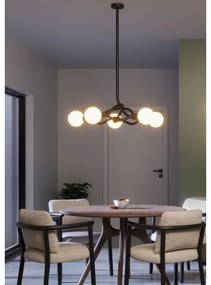 Redo 01-3259 - Luster na tyči CONFUSIO 5xE14/28W/230V, priemer 96 cm, čierny