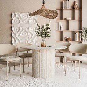 OKRÚHLY JEDÁLENSKÝ STÔL DEBORA PIESKOVEC 120 cm