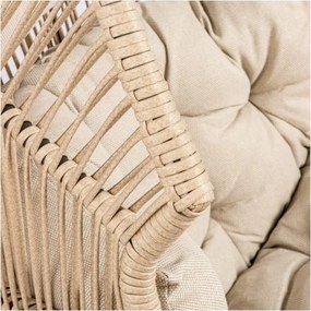 MI Ratanové kreslo HOLAND béž (LM)