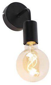 Moderná nástenná lampa čierna 15,5 cm - Facile