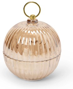 LED sklenená guľa na vianočný stromček