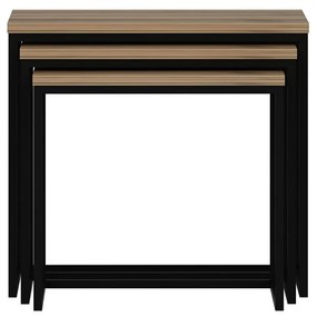 Odkladací stolík Evia Walnut, 3 ks