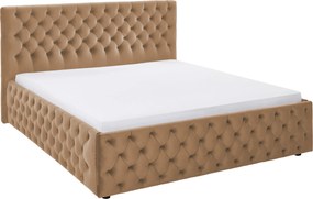 XXXLutz ČALÚNENÁ POSTEĽ, 140/200 cm, svetlohnedá home24 - Online Only spálne - 001489001008