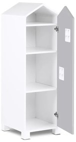 Detská skriňa domček 126 cm - šedá