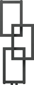 Mexen Grid, dekoratívny kúpeľňový radiátor 870 x 360 mm, 209 W, grafitová, W215-0870-360-00-66