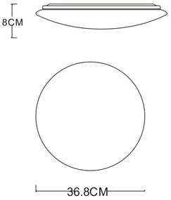 GLOBO 483888-24 - LED Stropné svietidlo PIERRE 1xLED/24W/230V