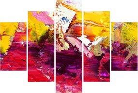 Obraz abstrakcie - maľba (150x105 cm)
