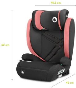 Lionelo - Autosedačka HUGO i-Size 100-150 cm čierna/ružová