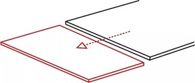 Jedálenský rozkladací stôl Diuna 160/240 cm keramika čierny mramor/čierny