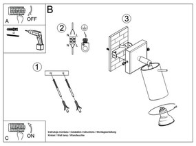 Sollux SL.0727 - Nástenné bodové svietidlo RING 1xGU10/10W/230V