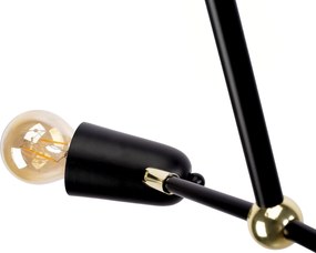 Toolight Toolight, 4-rammené stropné svietidlo, 4xE14, APP1708-4CP, čierna-zlatá, OSW-03628