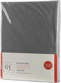 PRESTIERADLO Z MIKROVLÁKNA SOFT 140X200 CM SIVÉ