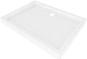 Mexen Flow+, obdĺžniková sprchová vanička 90 x 80 cm, biela lesklá, 46R108090H