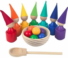 2Kids Toys Dúhové bábiky s loptičkami 7 farieb