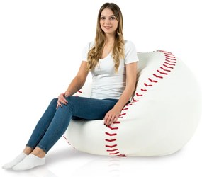 Sedací vak Baseball ekokoža