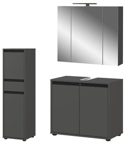 Antracitová kúpeľňová zostava Lemont – Germania